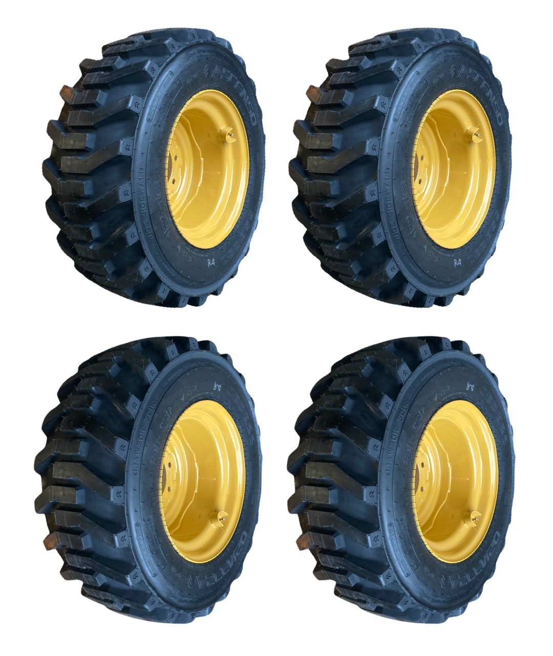 1 or 4-12-16.5 SSB330 Skid Steer Tires/Rims/Wheels for Caterpillar ...