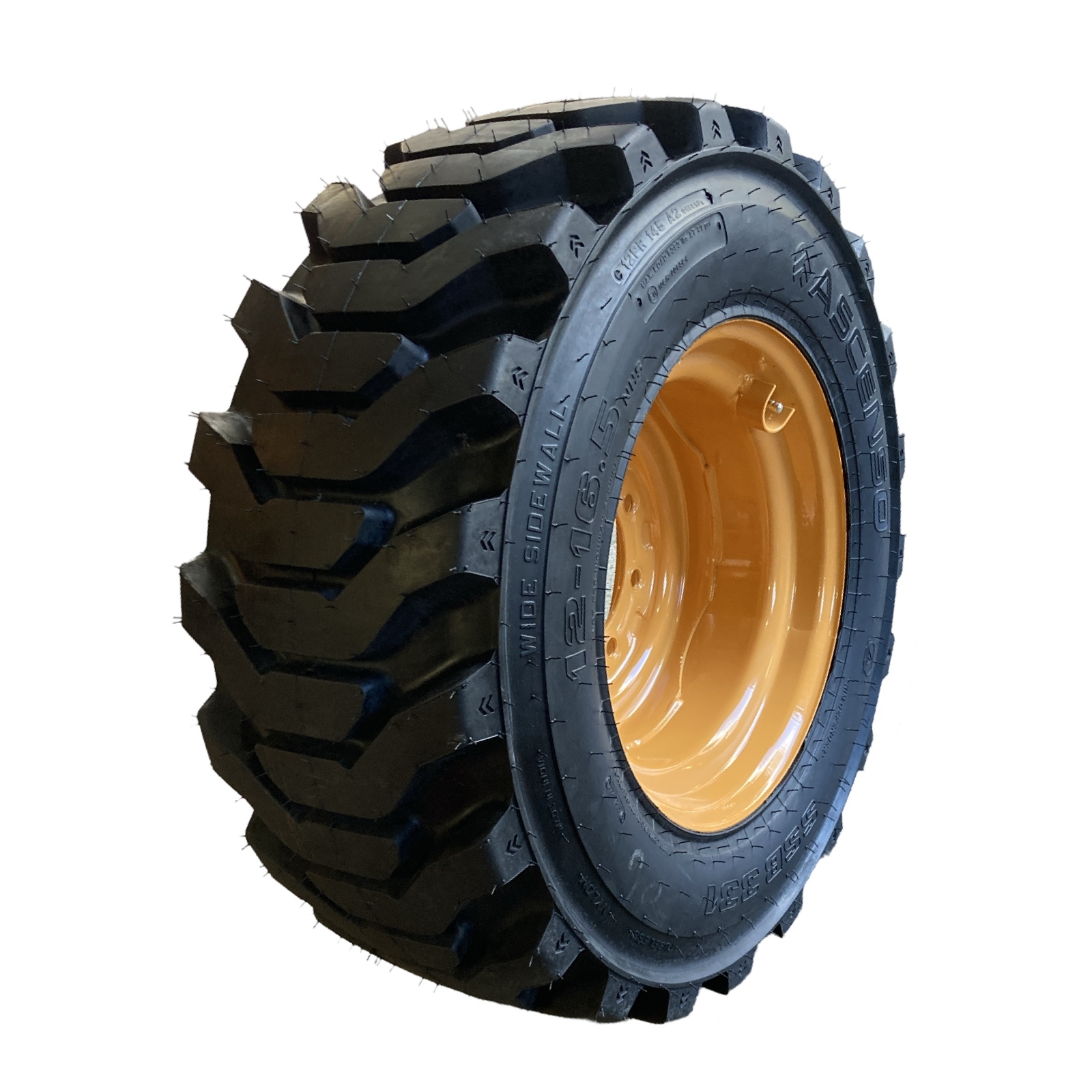 1 or 4-12-16.5 SSB331 Skid Steer Tires/Rims for Case 1845C & more-12X16 ...