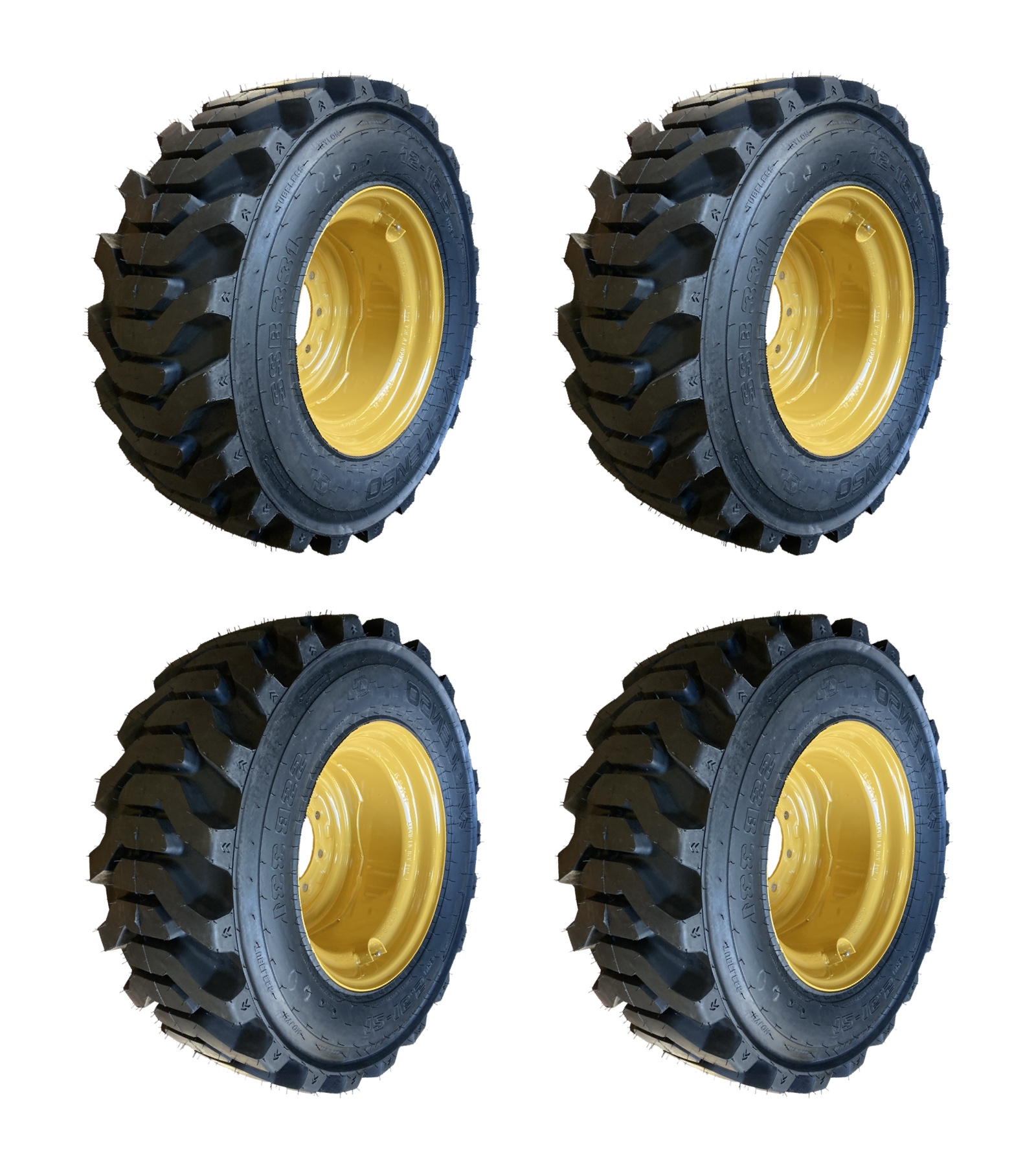 1 or 4-12-16.5 SSB331 Skid Steer Tires/Rims/Wheels for Caterpillar ...