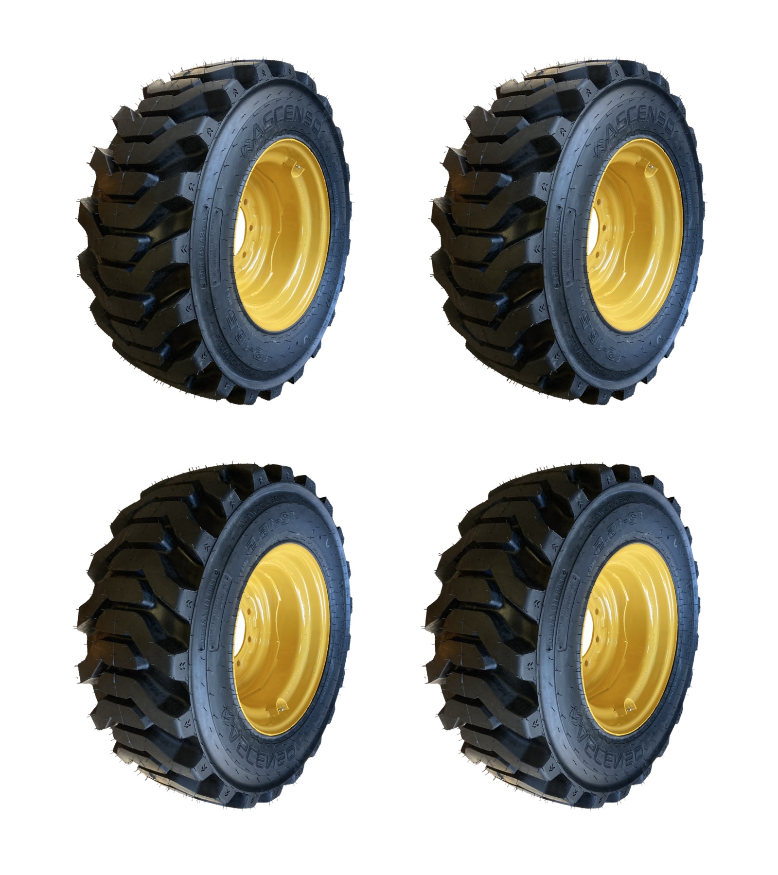 1 or 4-12-16.5 SSB331 Skid Steer Tires/Rims for New Holland L175 & more ...