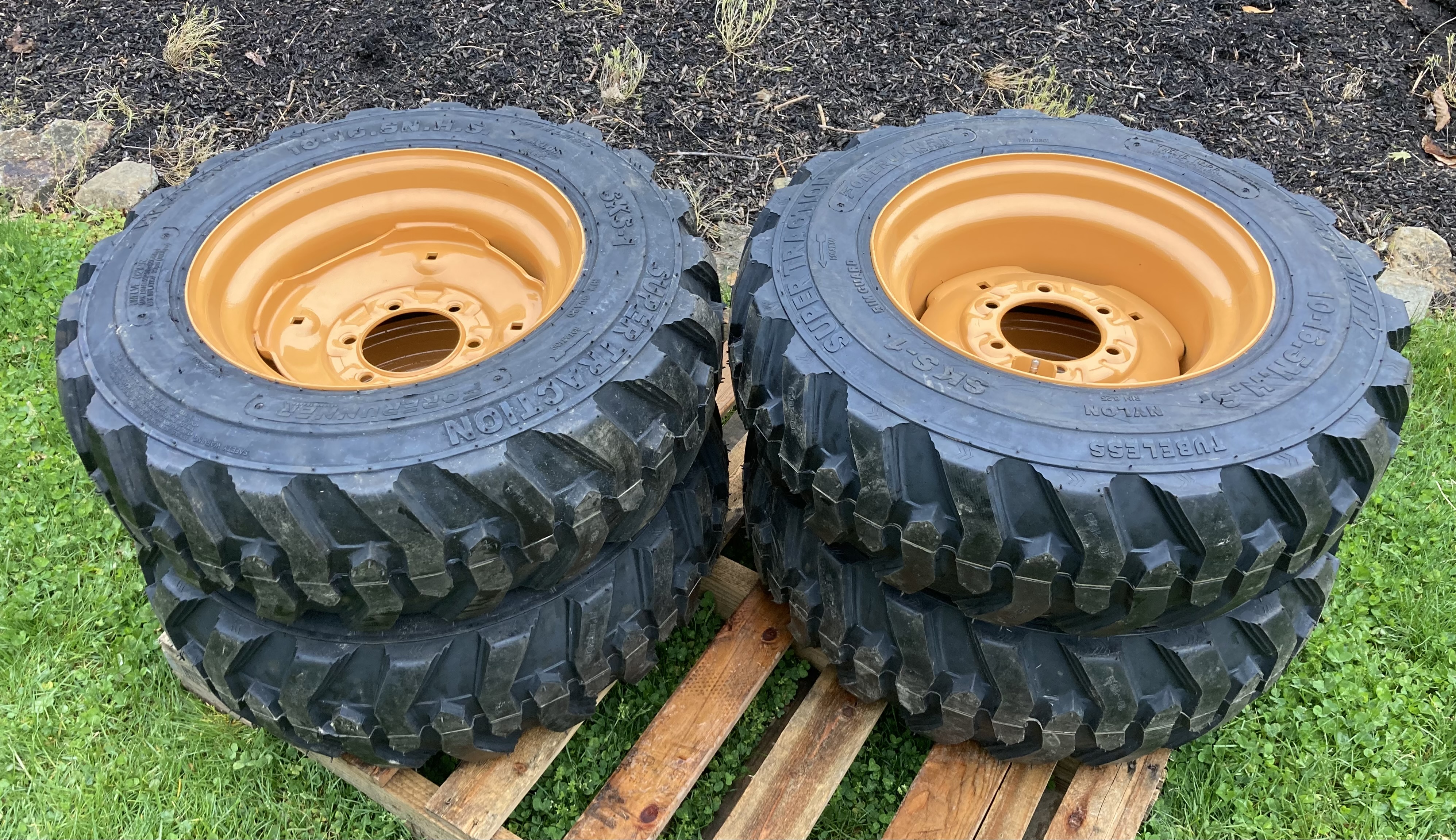 1 or 4-10-16.5 SKS-1 Skid Steer Tires/Rims for Case 1835,1838,1840 ...
