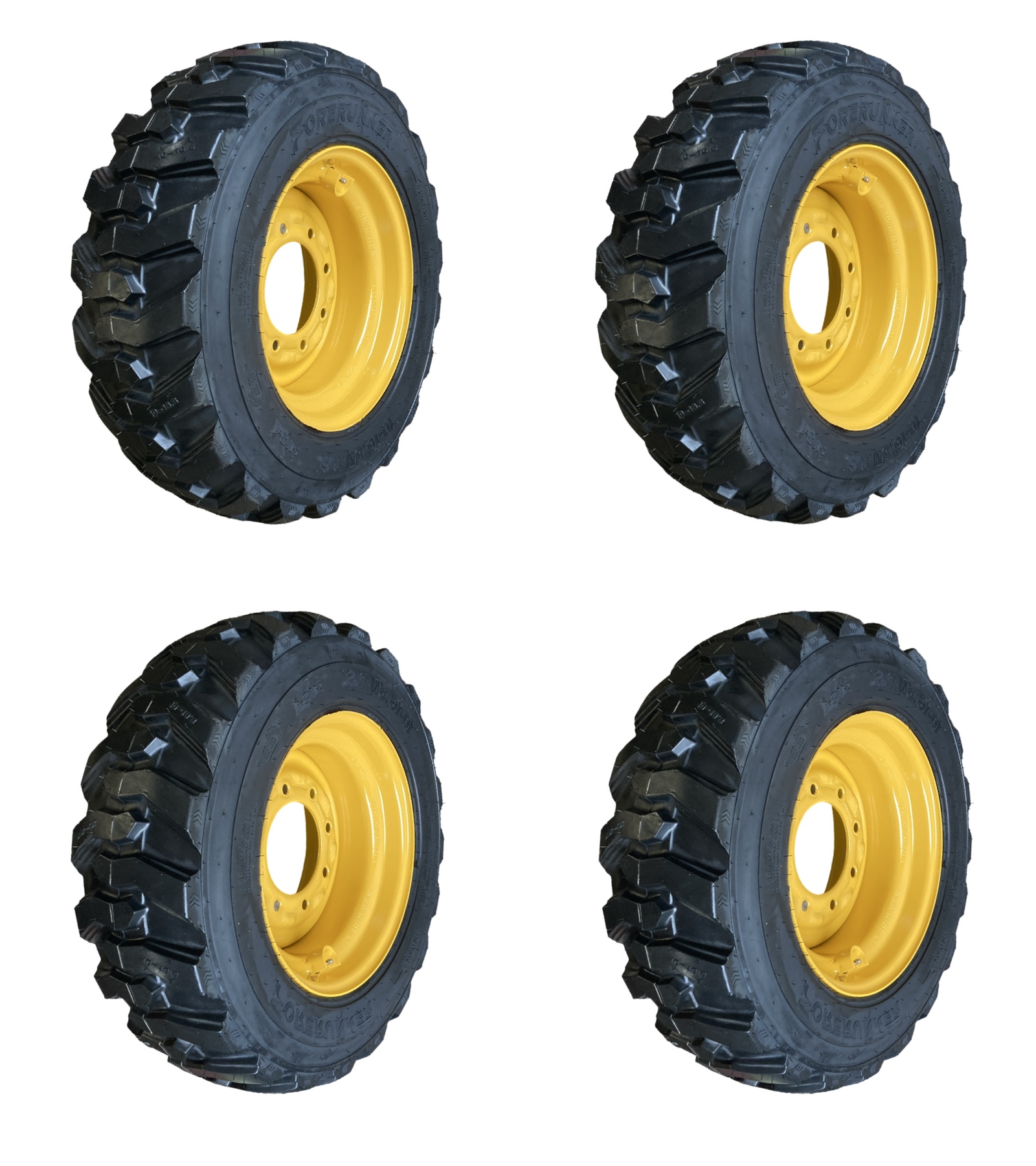 10-16.5 SKS-1 Skid Steer Tires/Rims for John Deere & more-12PLY-10X16.5 ...