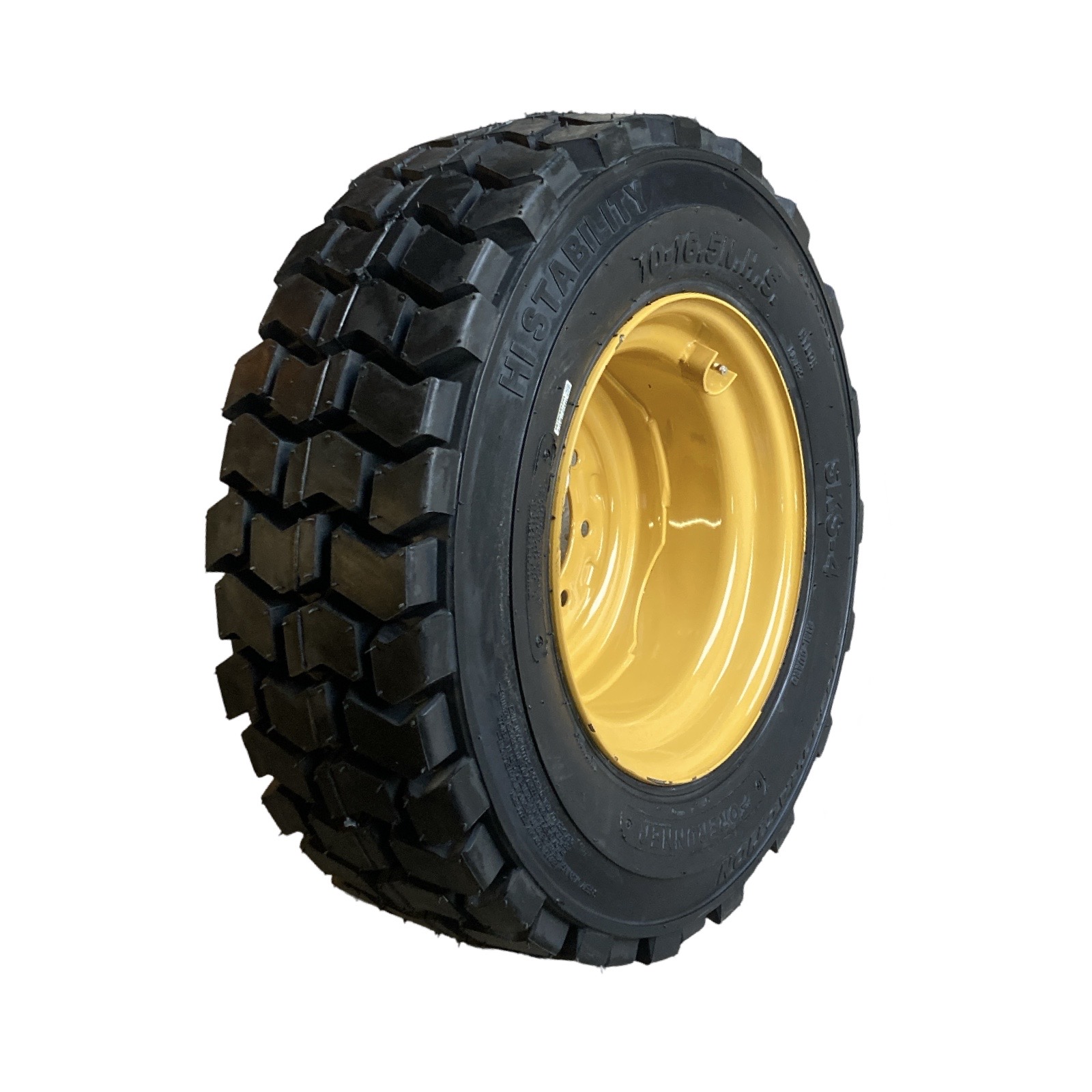 HD 10-16.5 SKS-4 Skid Steer Tires/Rims for Caterpillar 216,226 & more ...