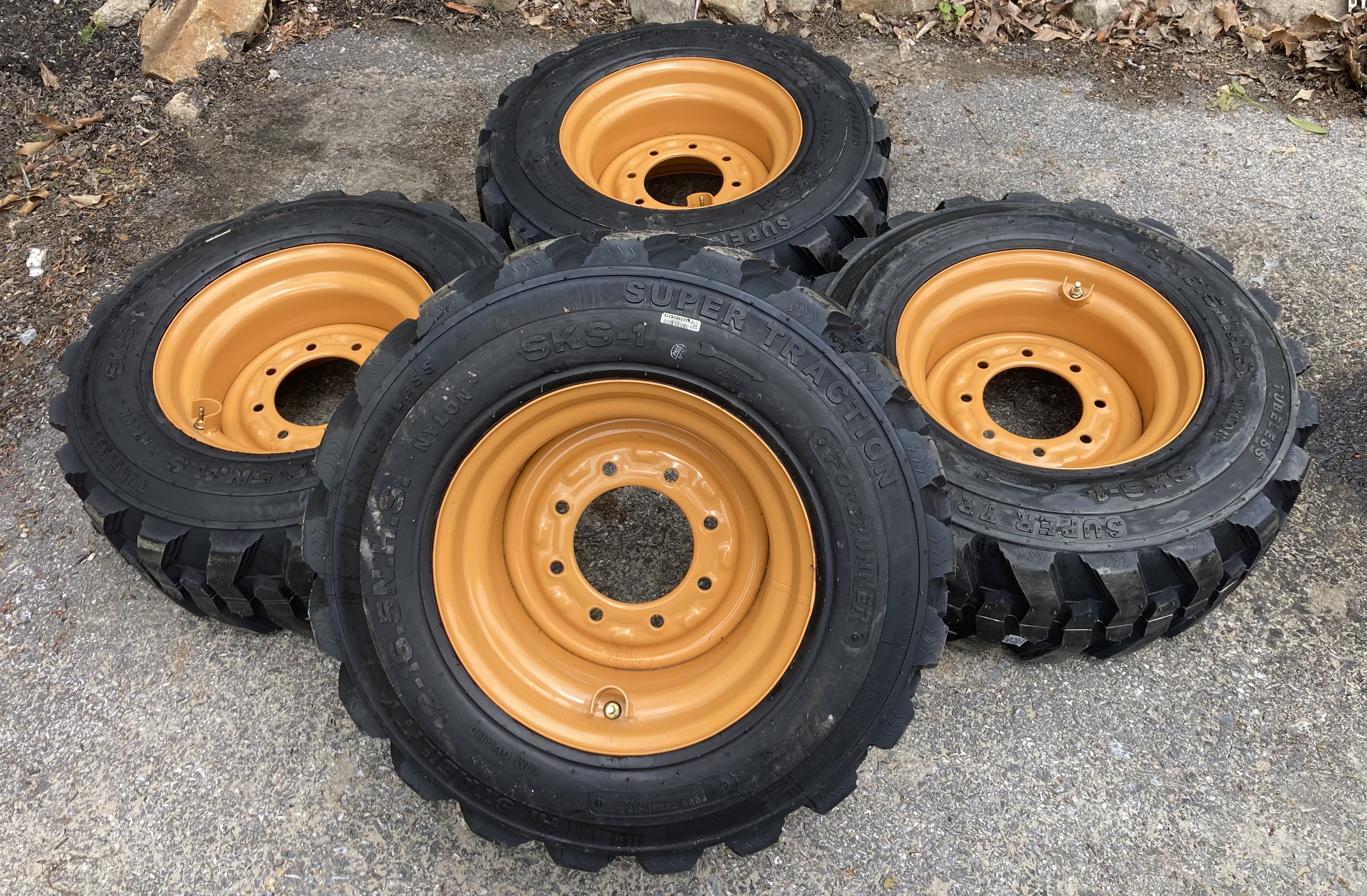 1 or 4-12-16.5 SKS-1 Skid Steer Tires/Rims/Wheels for Case XT -12X16.5 ...