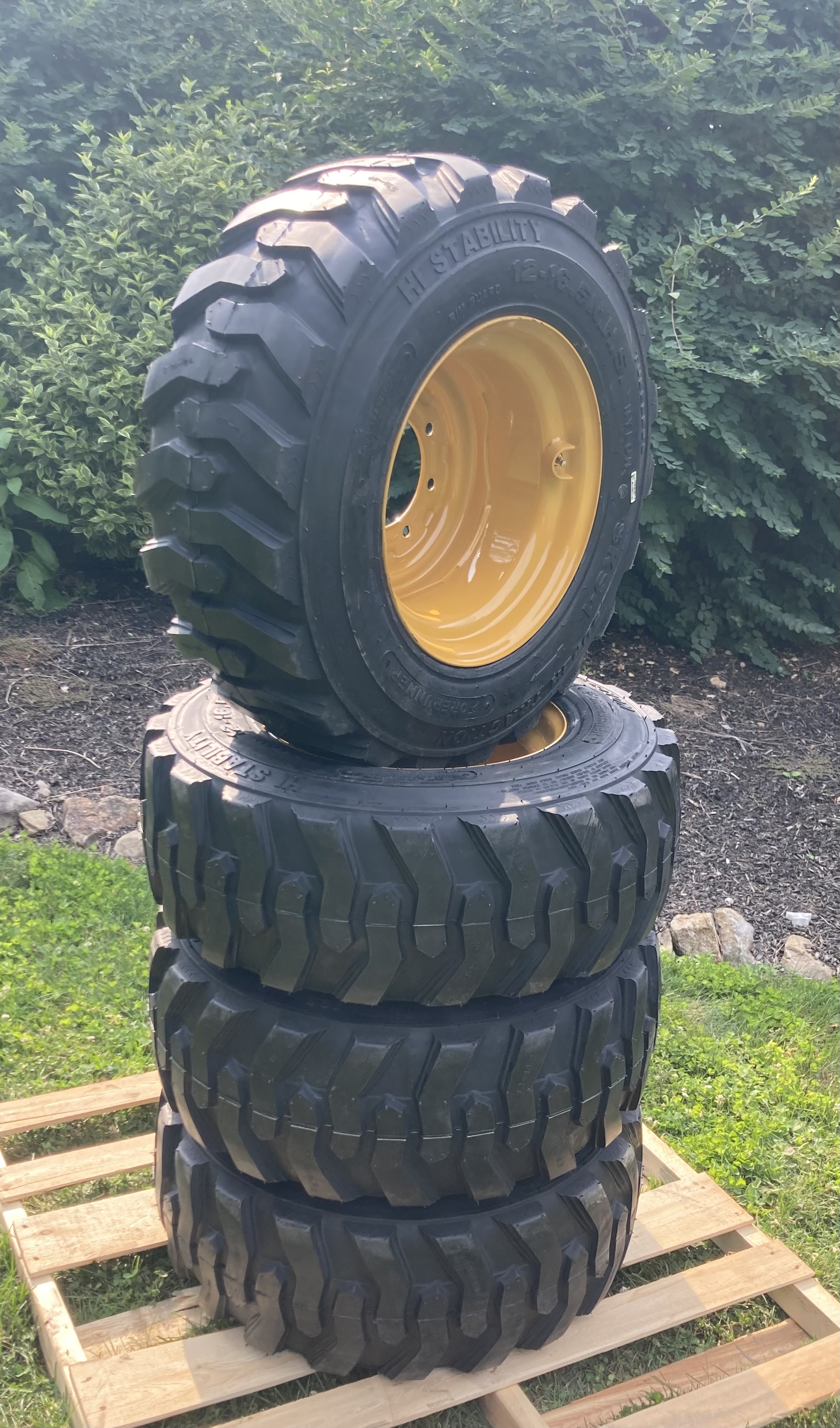 1 or 4-12-16.5 Skid Steer Tires/Rims/Wheels for Caterpillar & more ...