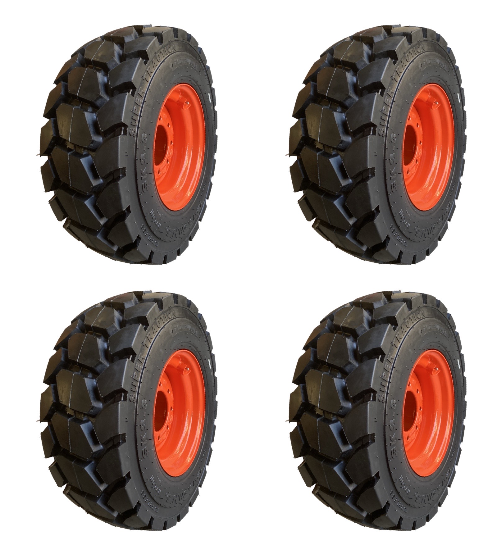 Heavy Duty 12-16.5 SKS-3 Skid Steer Tires/Rims for Bobcat & more-12X16 ...