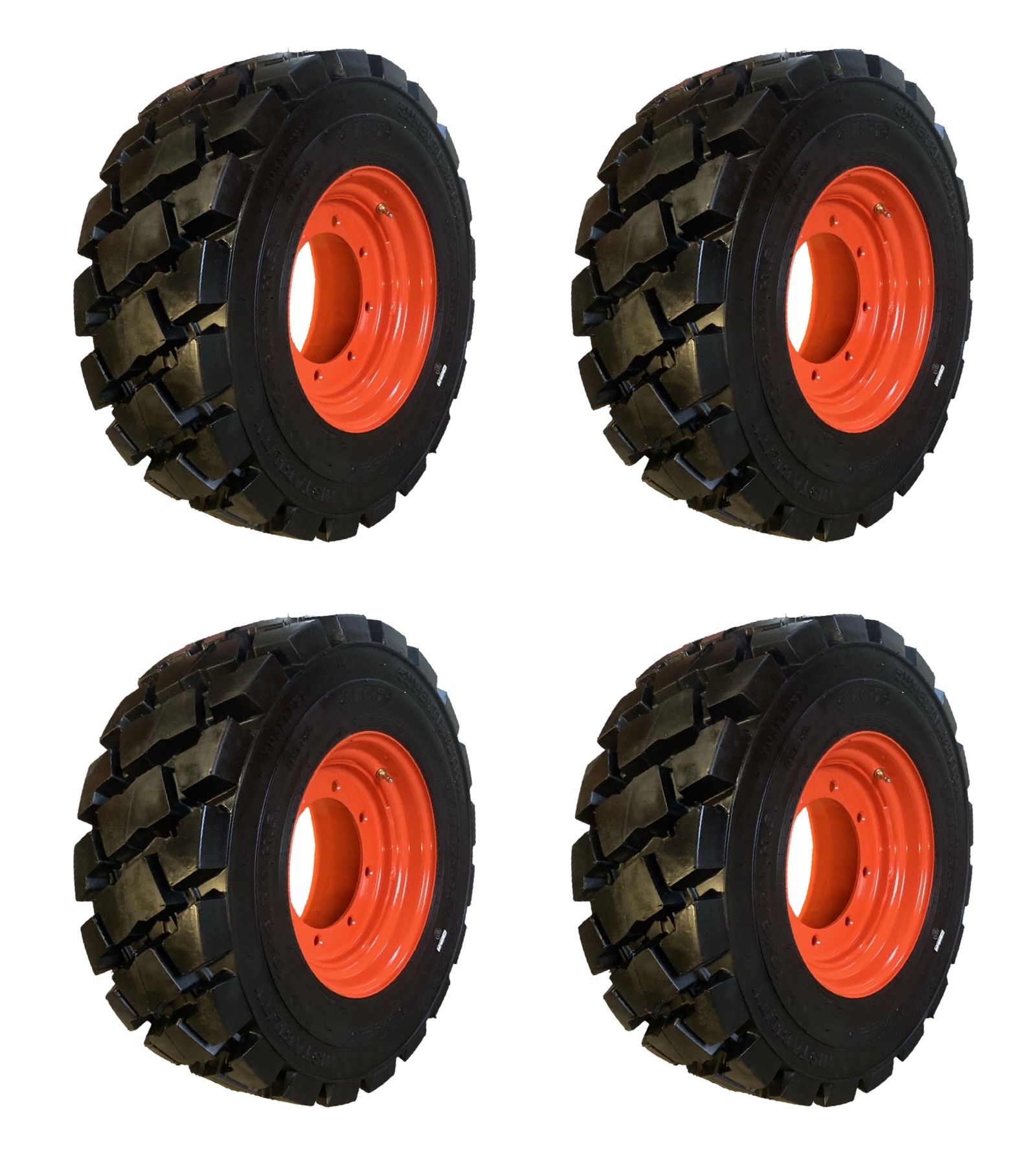 Heavy Duty 12-16.5 SKS-7 Skid Steer Tires/Rims for Bobcat A300,S770-9 ...