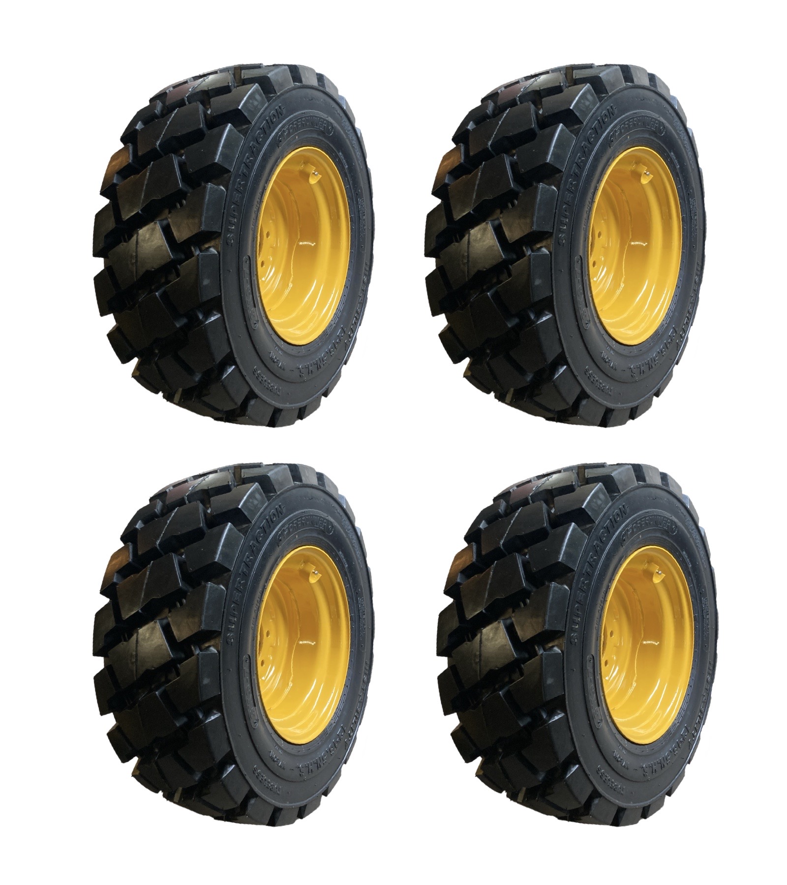HD 12-16.5 SKS-7 Skid Steer Tires/Rims for John Deere & more-4 ...