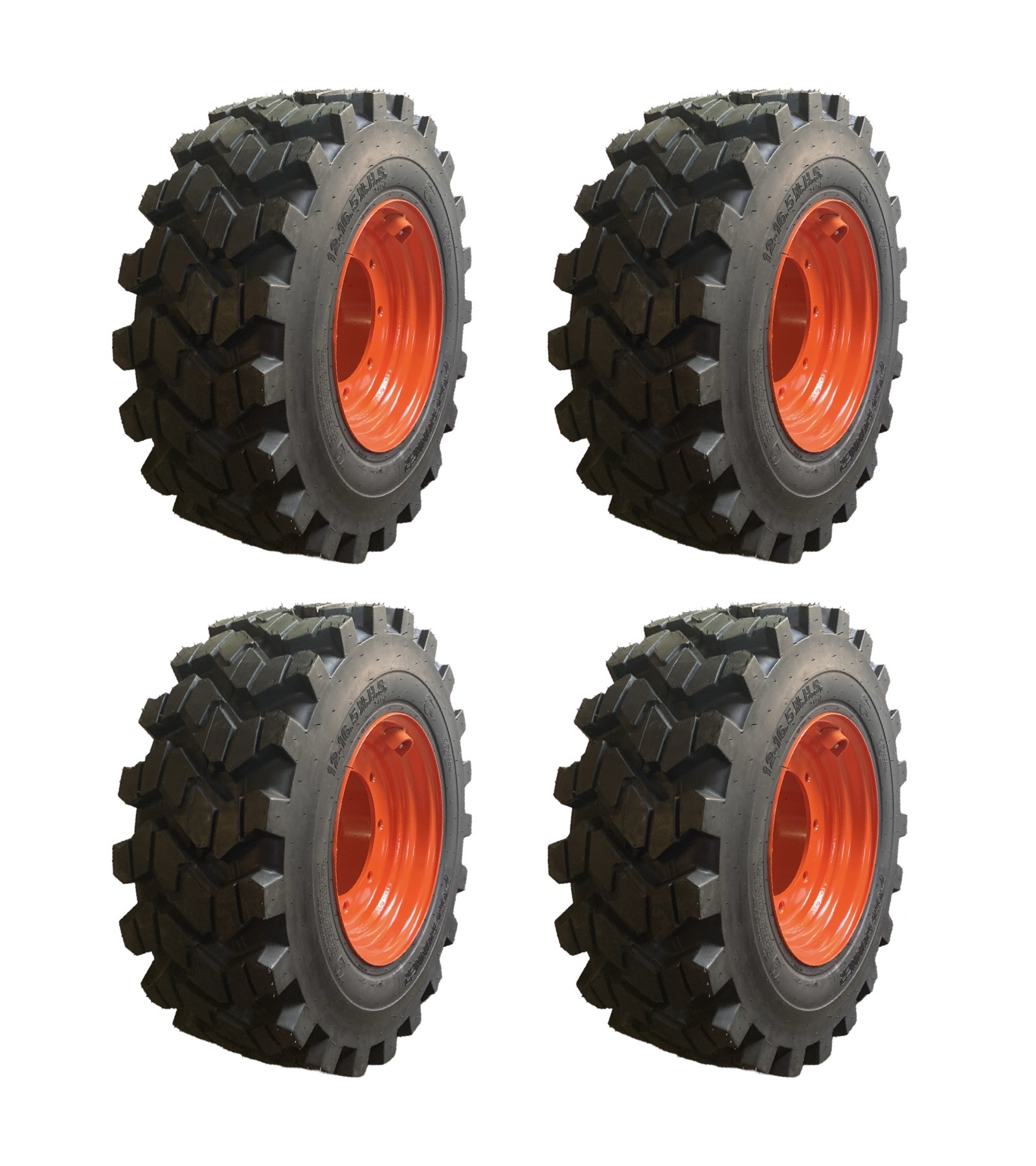 HD 12-16.5 SKS-9 Skid Steer Tires/Rims for Bobcat (9