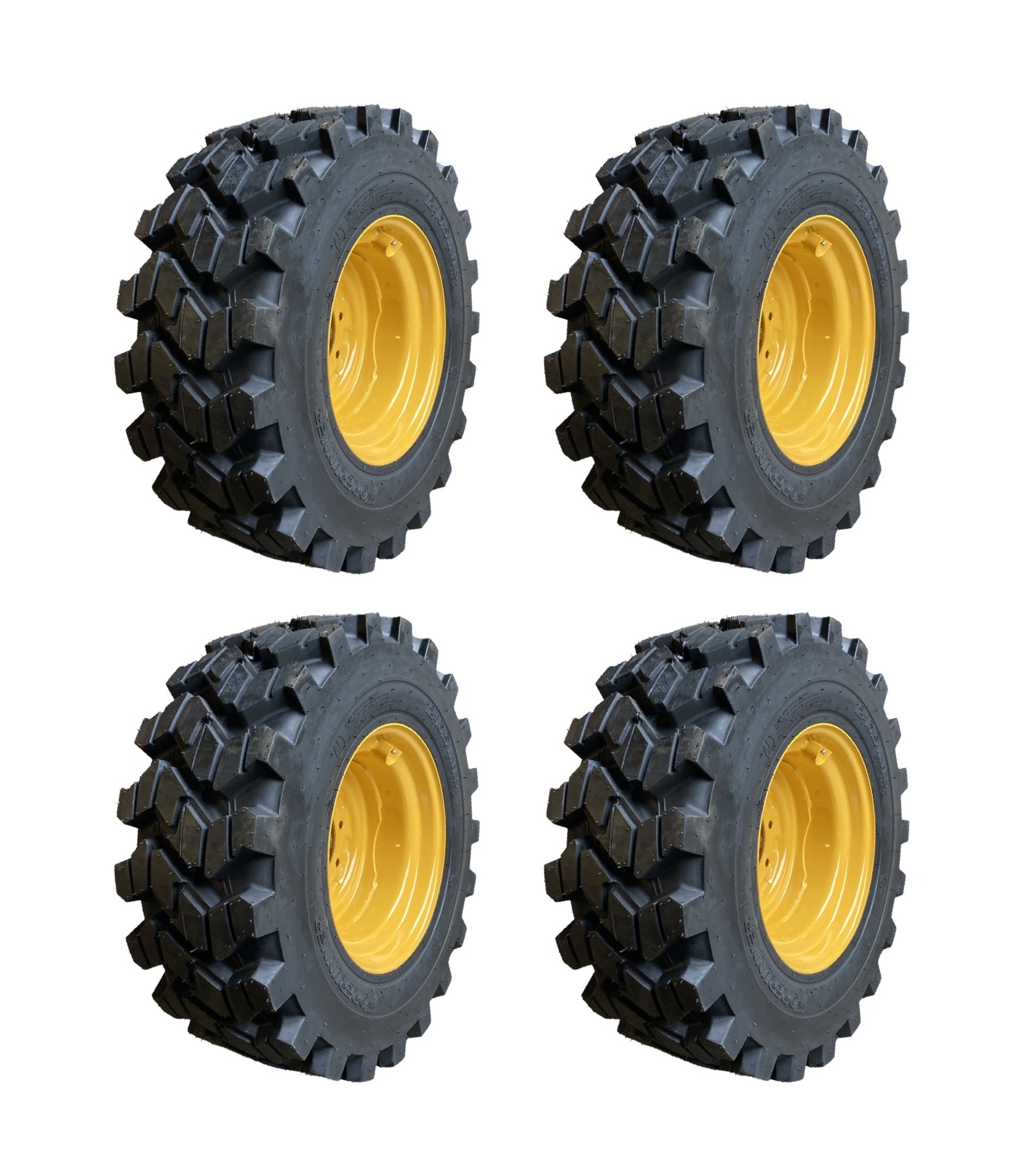 HD 12-16.5 SKS-9 Skid Steer Tires/Rims for John Deere & more-12X16.5-14 ...
