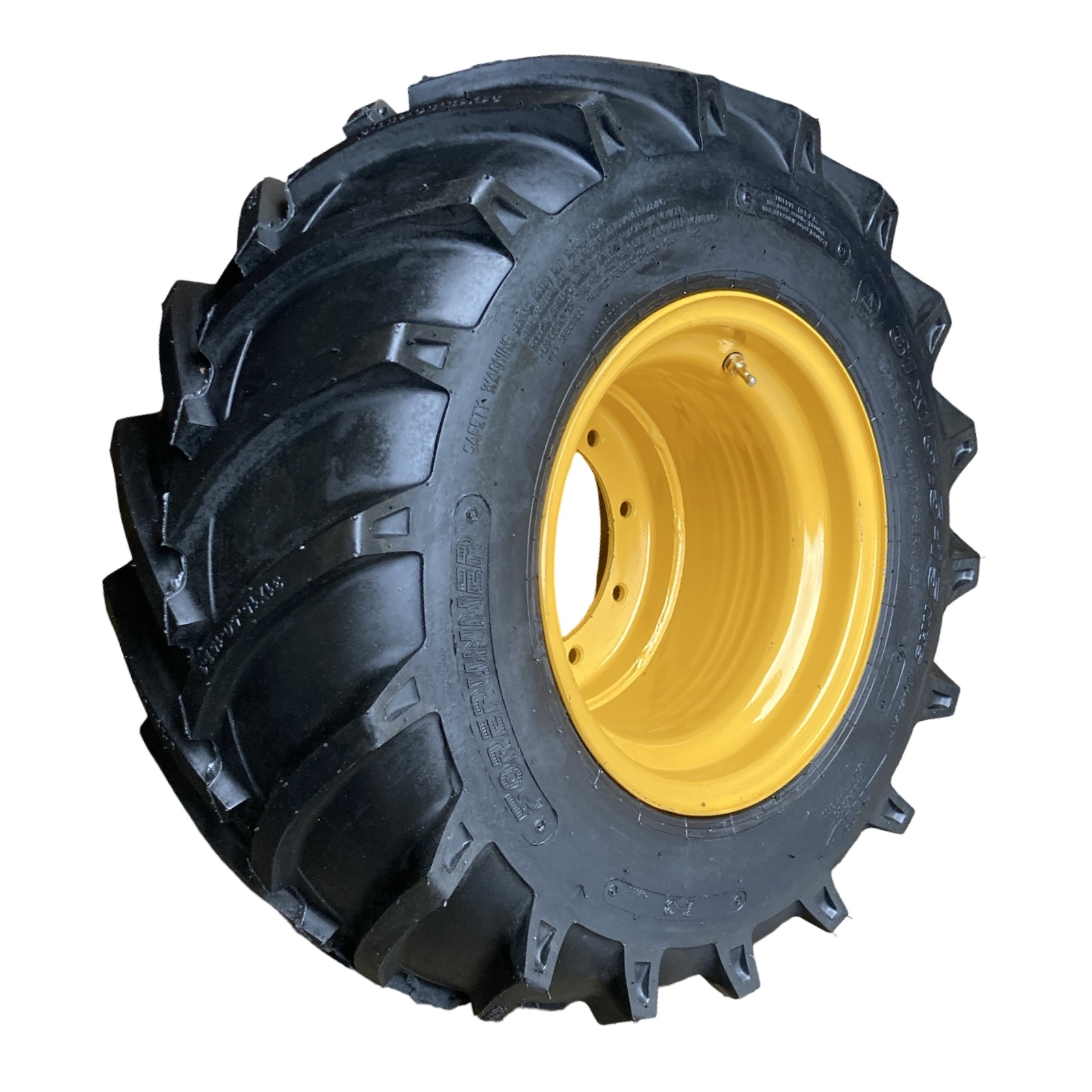 31X15.5-15 Trencher/Skid Steer Tires/Rims (9LUG) for Wheel Loaders & more
