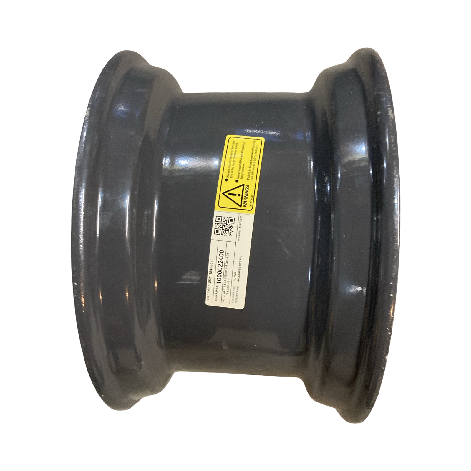 16.5X9.75,8 Lug Gray Skid Steer Wheels/Rims for Case SR270,SV185-fits ...